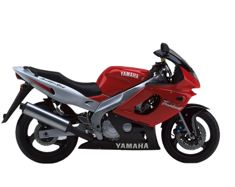 Yamaha Yzf 600 R Thundercat 1996 1997 Czerwony Bialy motorbike decals juula motocolors