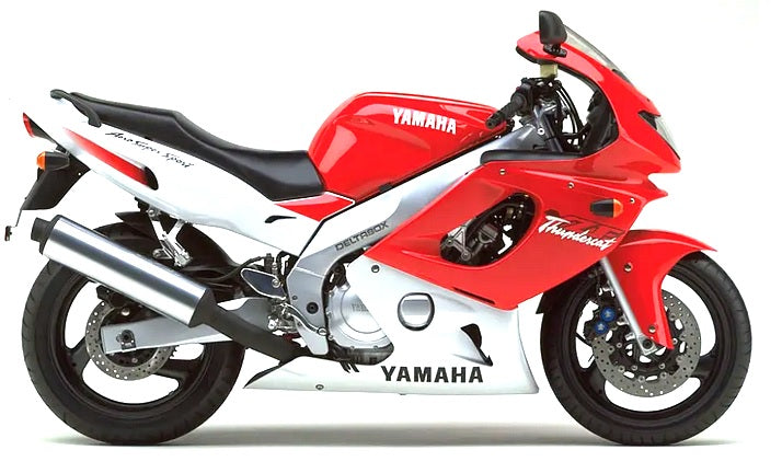 Yamaha Yzf 600 R Thundercat 1996 Czerwony stickers decals matrica restoration juula motocolors
