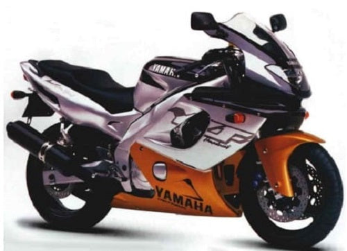 Yamaha Yzf 600 R Thundercat 1998 2000 Czarny Pomaranczowy Srebrny vinyl racebike juula motocolors