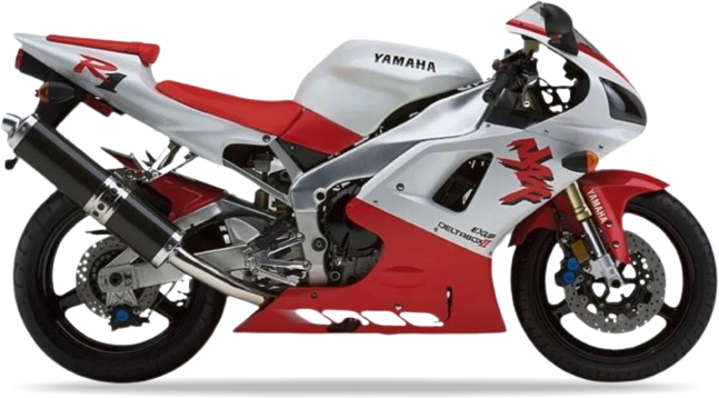 Yamaha Yzf R1 1998 Czerwony Biały Rn01 vinyl kit decals pegatinas restoration juula motocolors