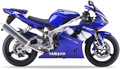 Naklejki na motocykl Yamaha Yzf R1 2000 Niebieski Rn04 - Juula