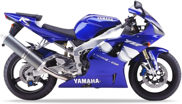 Naklejki na motocykl Yamaha Yzf R1 2000 Niebieski Rn04 - Juula