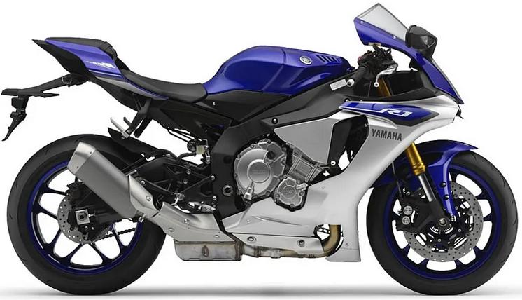 Yamaha Yzf R1 2015 Niebieski C Rn32 replica decals set aufkleber fuel tank juula motocolors