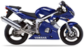 Yamaha Yzf R6 2000 Niebieski C Rj03 stickers decals autocollants restoration kit juula motocolors