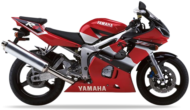 Yamaha Yzf R6 2001 Czerwony Rj03 replica decals set aufkleber fuel tank juula motocolors