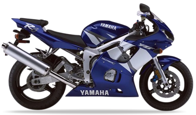 Yamaha Yzf R6 2002 Niebieski 5Mth Rj03 graphics kit stickers autocollants replika juula motocolors