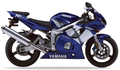 Yamaha Yzf R6 2002 Niebieski 5Mth Rj03 graphics kit stickers autocollants replika juula motocolors