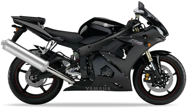 Yamaha Yzf R6 2005 Czarny Mat Rj09 bike stickers aufkleber vinyl kit juula motocolors