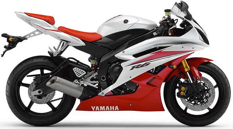 Yamaha Yzf R6 2007 Biały Czerwony Rj11 bike stickers set grafiche adesivi custom juula motocolors