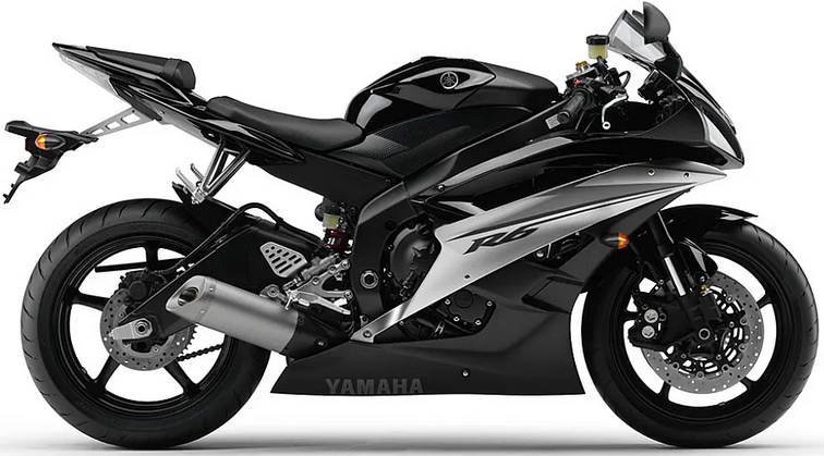 Yamaha Yzf R6 2007 Czarny Srebrny Rj11 stickers decals pegatinas fairings racebike juula motocolors