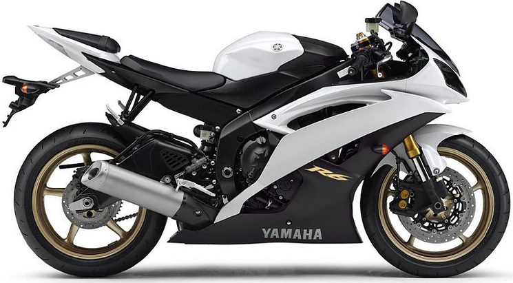 Yamaha Yzf R6 2012 2013 Biały 1 Bwc1 Rj15 stickers decals matrica restoration juula motocolors