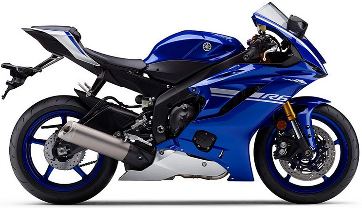 Yamaha Yzf R6 2017 Niebieski C Dpbmc Rj27 replica decals grafiche fuel tank juula motocolors