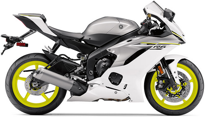 Yamaha Yzf R6 2017 Srebrny Biały 2 Rj27 vinyl kit aufkleber race decals juula motocolors