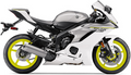 Yamaha Yzf R6 2017 Srebrny Biały 2 Rj27 vinyl kit aufkleber race decals juula motocolors