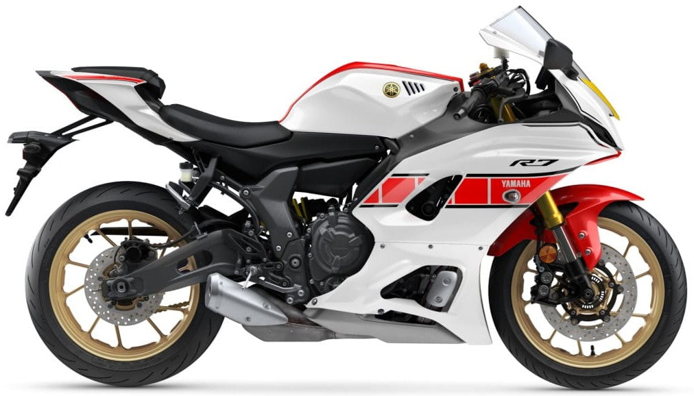 Yamaha Yzf R7 2020 Anniversary Bialy vinyl kit race juula motocolors