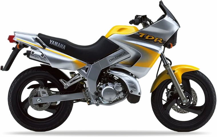Yamaha Tdr 125 1998 2000 Żółty motorbike decals kit graficas replicas juula motocolors
