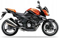 NAKLEJKI NA MOTOCYKL JUULA DO KAWASAKI Z 1000 2009 POMARAŃCZOWY 17L