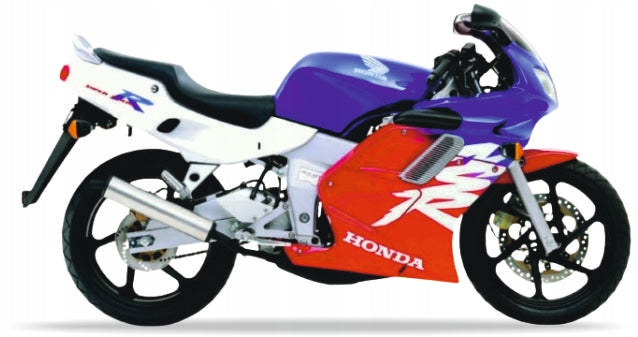 Naklejki na motocykl Honda Nsr 125 1999-2000 Niebieski Czerwony Biały - Juula