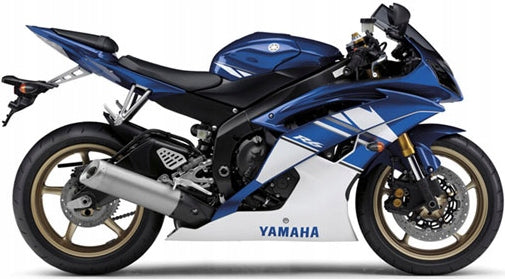 NAKLEJKI NA MOTOCYKL JUULA DO YAMAHA YZF R6 2010 NIEBIESKI C DPBMC RJ15