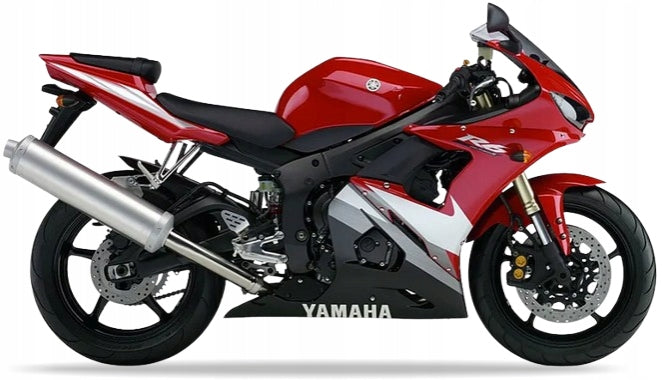NAKLEJKI NA MOTOCYKL JUULA DO YAMAHA YZF R6 2005 CZERWONY RJ09