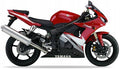 NAKLEJKI NA MOTOCYKL JUULA DO YAMAHA YZF R6 2005 CZERWONY RJ09