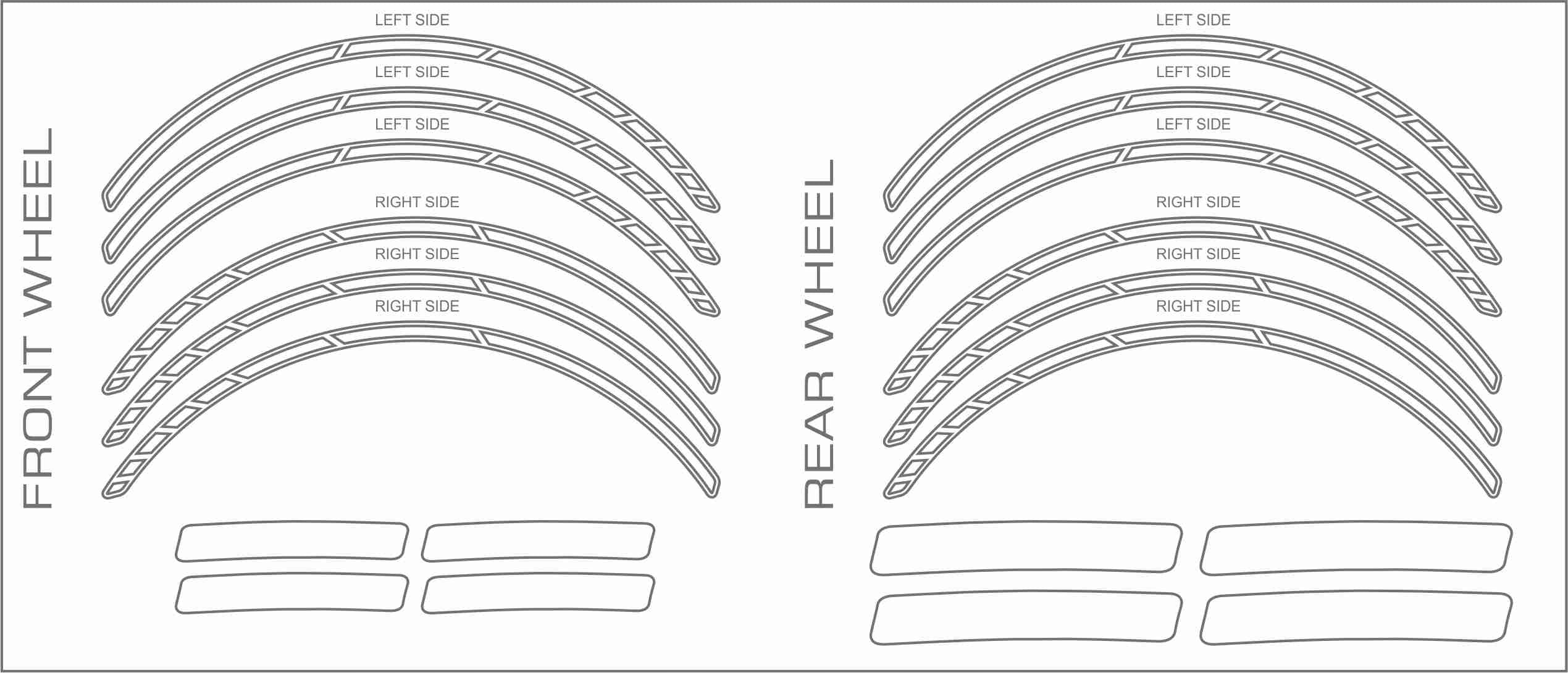 JUUL RIM STICKERS FOR BMW-K1300S 