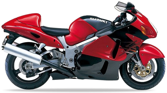 NAKLEJKI NA MOTOCYKL JUULA DO SUZUKI GSX 1300 R HAYABUSA 1999 M9U CZERWONY 19A CZARNY