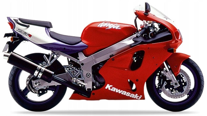 NAKLEJKI JUULA DO KAWASAKI ZX 7R 1996-1997 CZERWONY B1