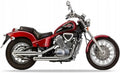 Naklejki na motocykl Honda Shadow Vt 600 Custom 1993-1995 Czerwony R101B - Juula