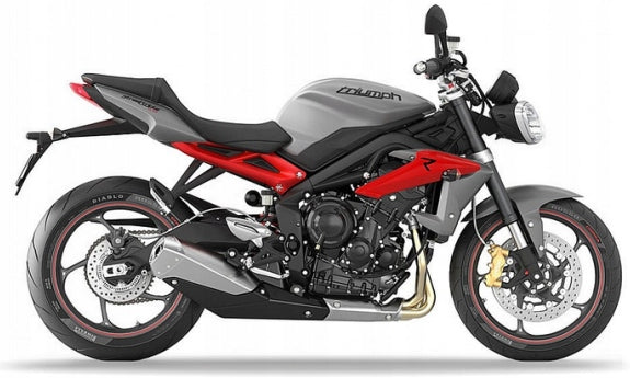 NAKLEJKI NA MOTOCYKL JUULA DO TRIUMPH STREET TRIPLE 675 R 2013-2016 MAT GRAFIT