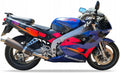 NAKLEJKI NA MOTOCYKL JUULA DO KAWASAKI ZXR 400 1995-1999 FIOLETOWY EBONY