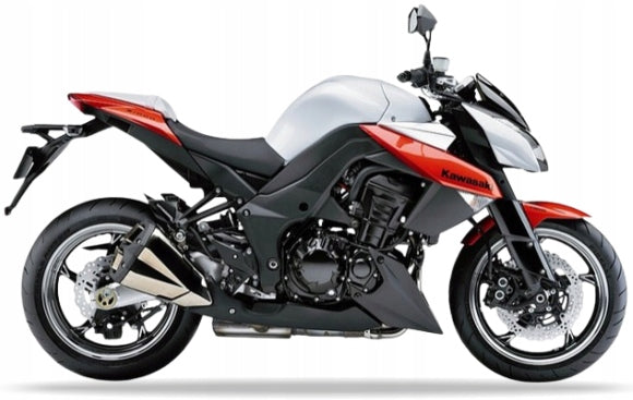NAKLEJKI NA MOTOCYKL JUULA DO KAWASAKI Z 1000 2010 BIAŁY 25Y