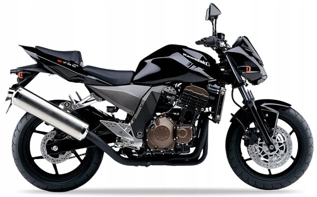 NAKLEJKI NA MOTOCYKL JUULA DO KAWASAKI Z 750 2004-2006 CZARNO-CZERWONY H8