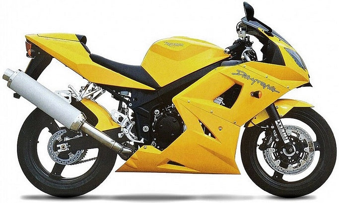NAKLEJKI NA MOTOCYKL JUULA DO TRIUMPH DAYTONA 600 2002-2004 RACING ŻÓŁTY