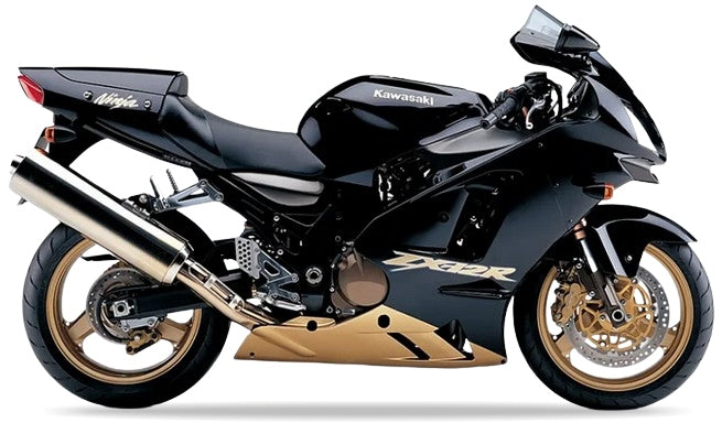 NAKLEJKI JUULA DO KAWASAKI ZX 12R 2002-2003 CZARNO-ZŁOTY 218