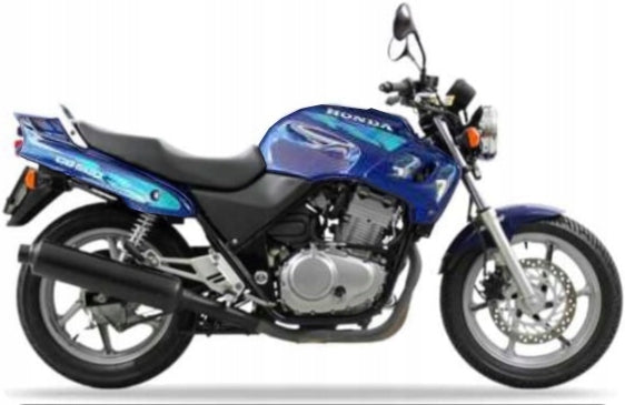 NAKLEJKI NA MOTOCYKL JUULA DO HONDA CB 500 1996-1997 NIEBIESKI PB196
