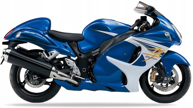 NAKLEJKI NA MOTOCYKL JUULA DO SUZUKI GSX 1300 R HAYABUSA 2014 AGQ BIAŁY YSF NIEBIESKI
