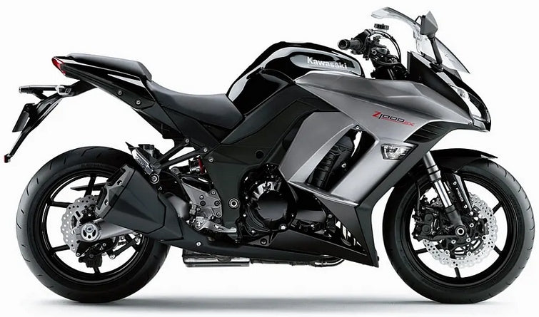 NAKLEJKI NA MOTOCYKL JUULA DO KAWASAKI Z 1000 SX 2011-2016 SZARO-CZARNY 660