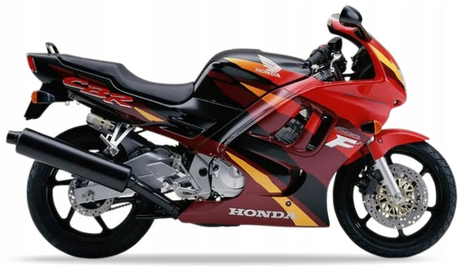 NAKLEJKI JUULA NA MOTOCYKL DO HONDA CBR 600 F 1996 CZARNY NH1K CZERWONY
