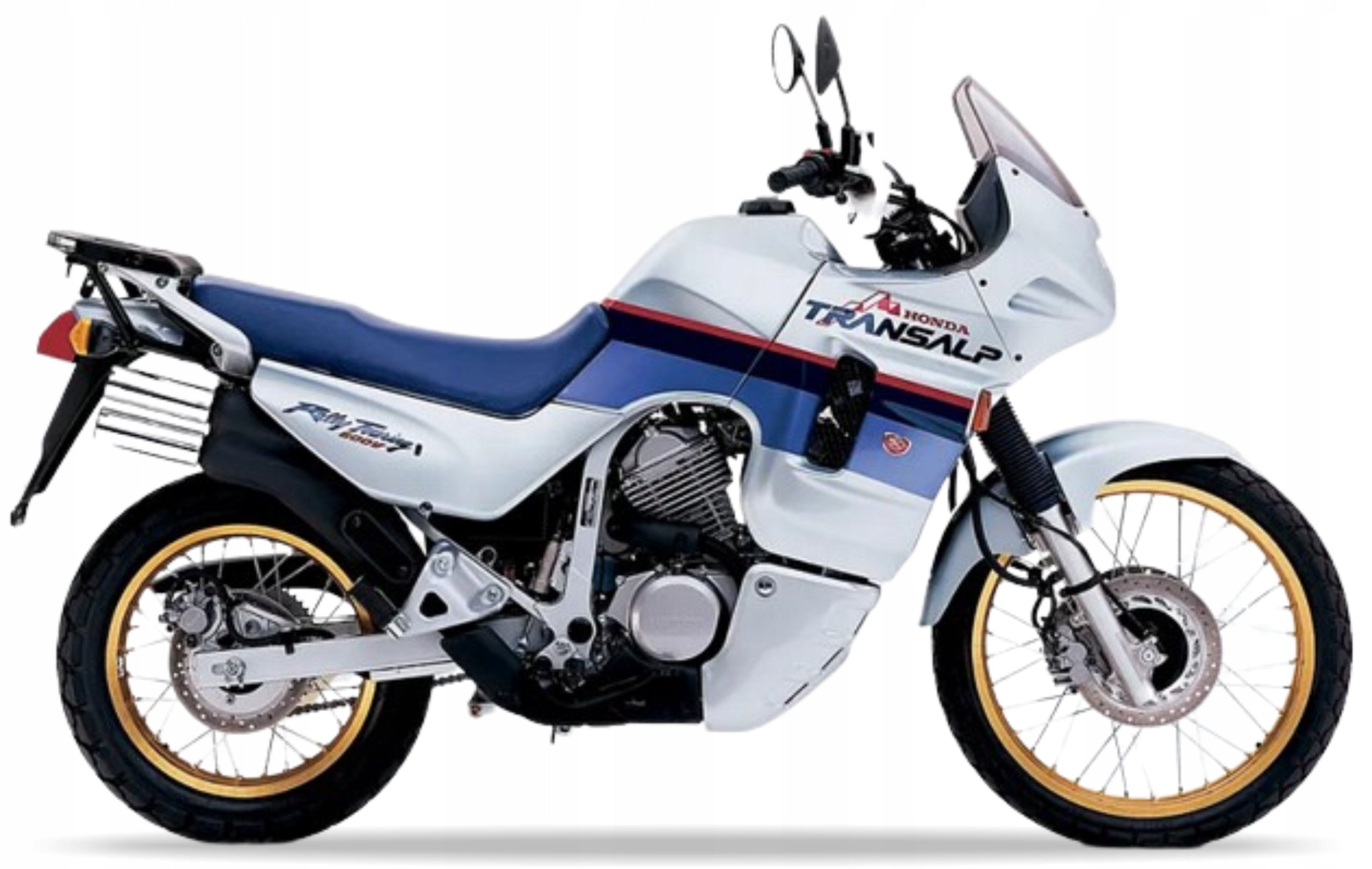 Naklejki na motocykl Honda Xl 600 V Transalp 1999 Srebrno-Niebieski Pb187 - Juula