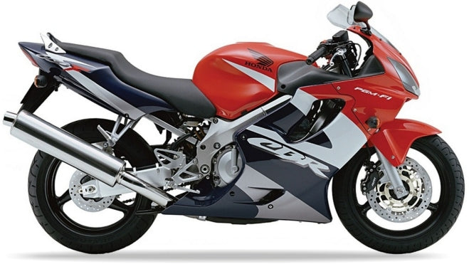 Naklejki na motocykl Honda Cbr 600 F 2002 Czerwony R127 Ciemny Niebieski - Juula