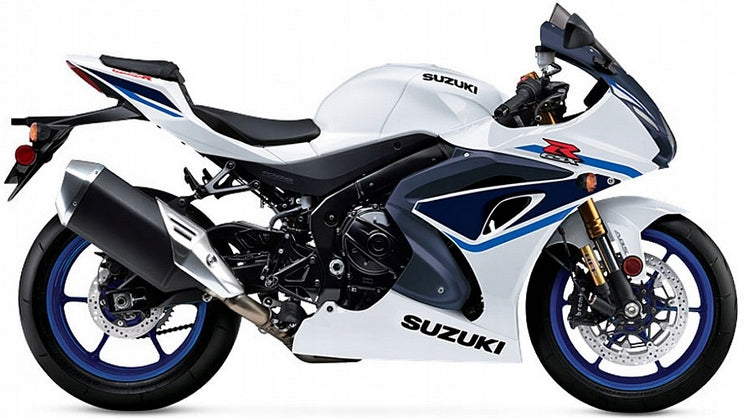 NAKLEJKI NA MOTOCYKL JUULA DO SUZUKI GSX-R 1000 R 2023 B5N BIAŁY YUH NIEBIESKI YUA