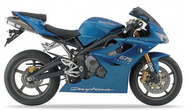 NAKLEJKI NA MOTOCYKL JUULA DO TRIUMPH DAYTONA 675 2008-2009 NEON NIEBIESKI