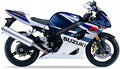 NAKLEJKI NA MOTOCYKL JUULA DO SUZUKI GSX-R 1000 2004 NIEBIESKI YBA BIAŁY YBD