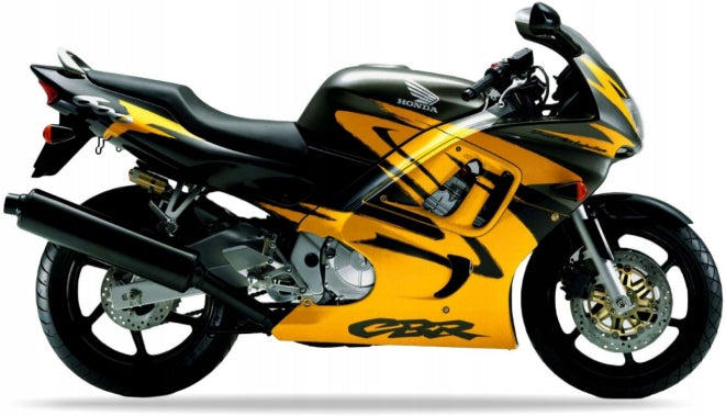 NAKLEJKI JUULA NA MOTOCYKL DO HONDA CBR 600 F 1997 TYTAN YR183Q ŻÓŁTY