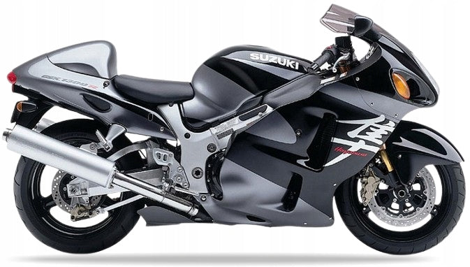 NAKLEJKI NA MOTOCYKL JUULA DO SUZUKI GSX 1300 R HAYABUSA 2003 KT7 SZARY YU8 CZARNY 33J
