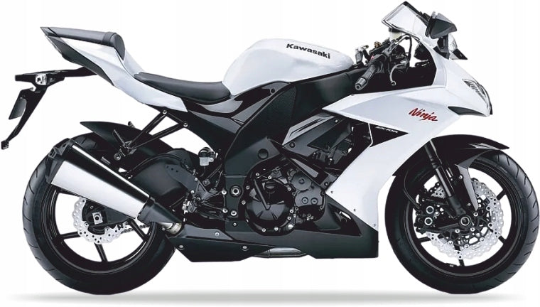NAKLEJKI JUULA NA MOTOCYKL DO KAWASAKI ZX 10R 2009 BIAŁY 25Y