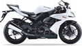 NAKLEJKI JUULA NA MOTOCYKL DO KAWASAKI ZX 10R 2009 BIAŁY 25Y