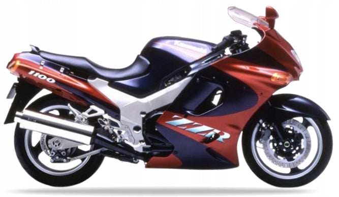 Autocollants JUULA pour moto Kawasaki ZZR 1100 1993, violet et orange 