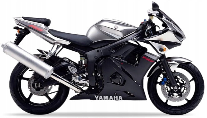 NAKLEJKI NA MOTOCYKL JUULA DO YAMAHA YZF R6 2003 SREBRNY 3 RJ05